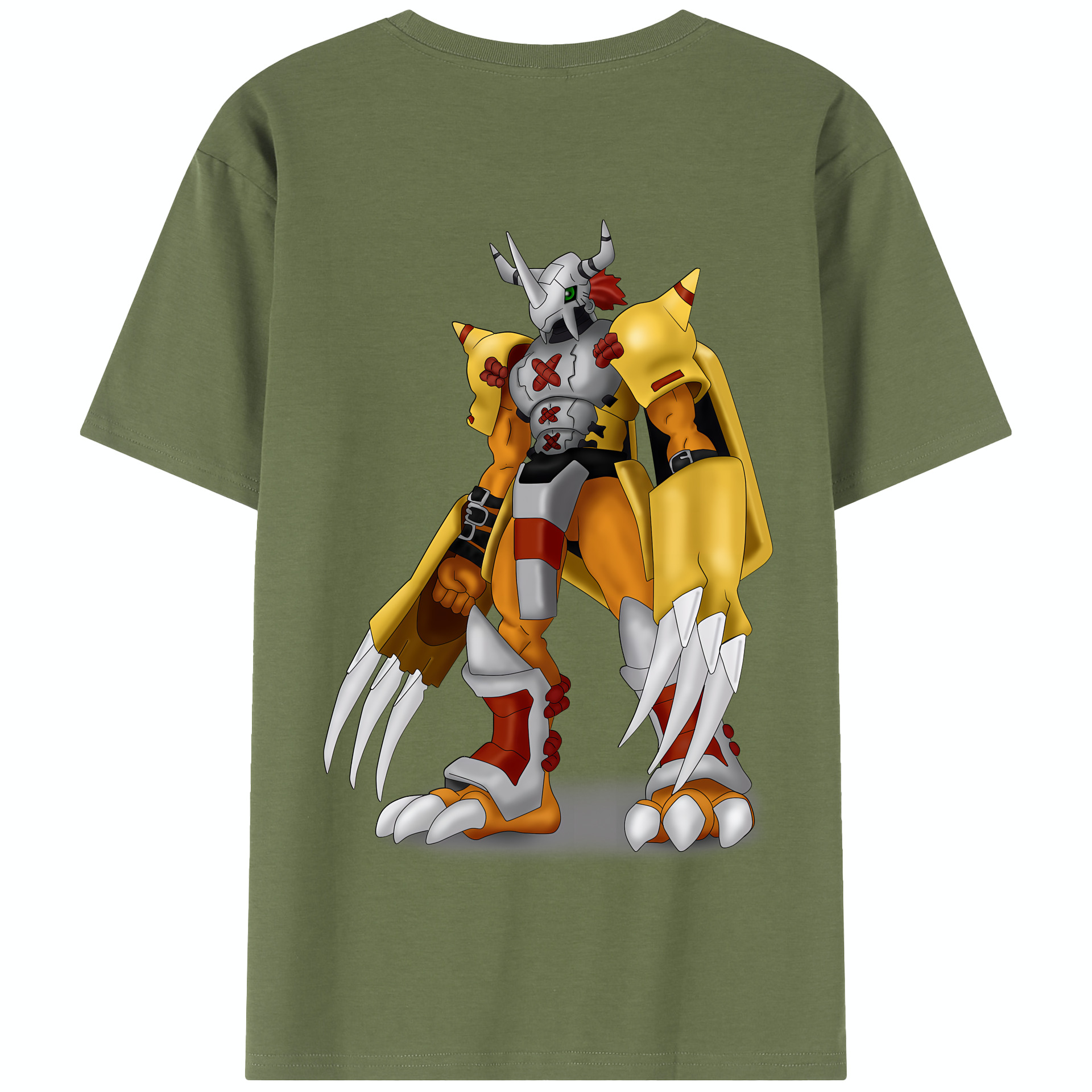 （画像用） Digimon デジタルモンスター/デジモン 綿100％半袖Tシャツ（背面プリント）
